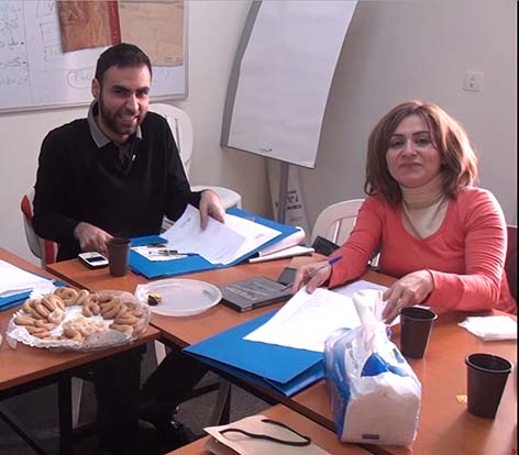 Trainees at CRTDA's Beirut Workshop